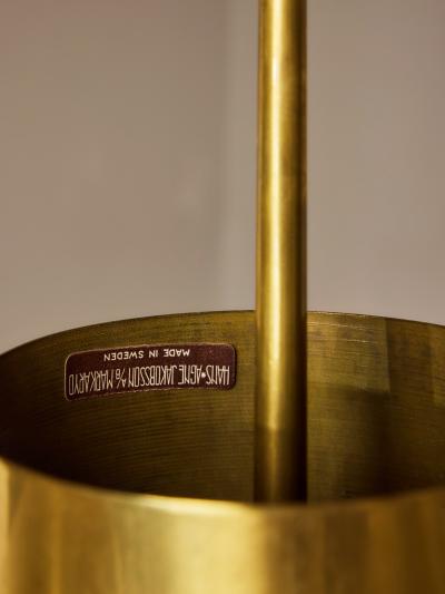 Hans Agne Jakobsson Hans Agne Jakobsson Three Arm Brass Chandeliers for AB Markaryd Sweden