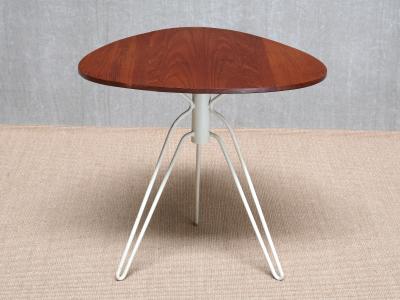Hans Agne Jakobsson Hans Agne Jakobsson Three Legged 195 Side Table in Teak hus Sweden 1950s