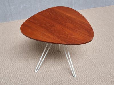 Hans Agne Jakobsson Hans Agne Jakobsson Three Legged 195 Side Table in Teak hus Sweden 1950s