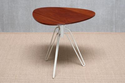 Hans Agne Jakobsson Hans Agne Jakobsson Three Legged 195 Side Table in Teak hus Sweden 1950s