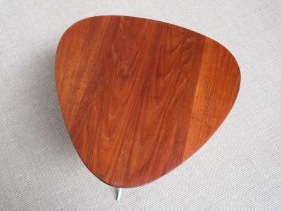 Hans Agne Jakobsson Hans Agne Jakobsson Three Legged 195 Side Table in Teak hus Sweden 1950s