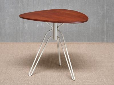 Hans Agne Jakobsson Hans Agne Jakobsson Three Legged 195 Side Table in Teak hus Sweden 1950s