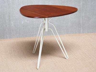 Hans Agne Jakobsson Hans Agne Jakobsson Three Legged 195 Side Table in Teak hus Sweden 1950s