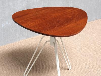 Hans Agne Jakobsson Hans Agne Jakobsson Three Legged 195 Side Table in Teak hus Sweden 1950s