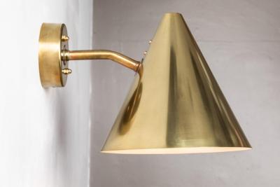 Hans Agne Jakobsson Hans Agne Jakobsson Tratten Polished Brass Outdoor Sconces