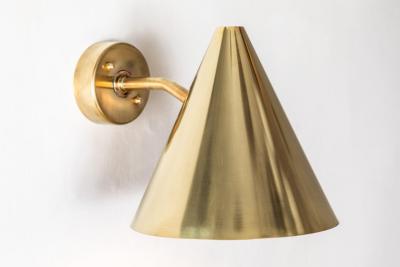 Hans Agne Jakobsson Hans Agne Jakobsson Tratten Polished Brass Outdoor Sconces