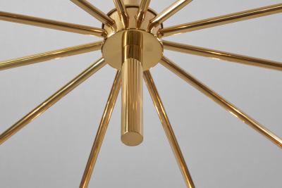 Hans Agne Jakobsson Hans Agne Jakobsson Twelve Light Chandelier Sweden 1950s