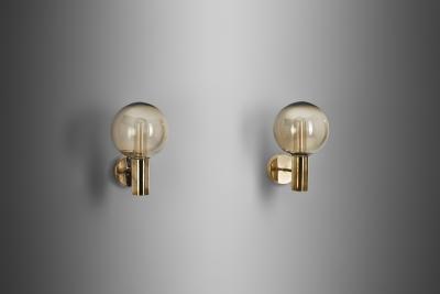 Hans Agne Jakobsson Hans Agne Jakobsson V 149 Pair of Wall Sconces for AB Markaryd Sweden 1960s