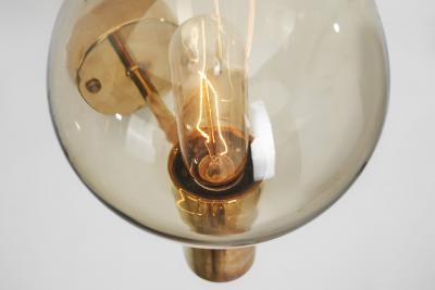 Hans Agne Jakobsson Hans Agne Jakobsson V 149 Set of 3 Wall Sconces for AB Markaryd Sweden 1960s