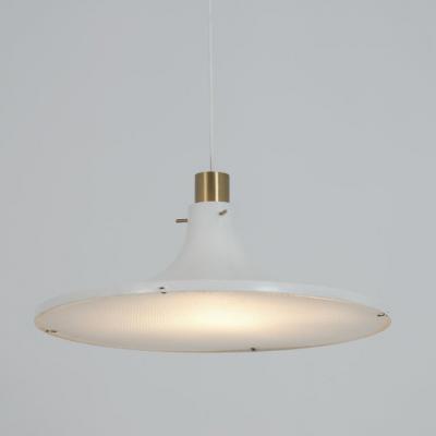 Hans Agne Jakobsson Hans Agne Jakobsson White Trumpet Pendant Model T 625 for Markaryd 1970s