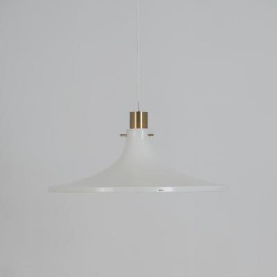 Hans Agne Jakobsson Hans Agne Jakobsson White Trumpet Pendant Model T 625 for Markaryd 1970s