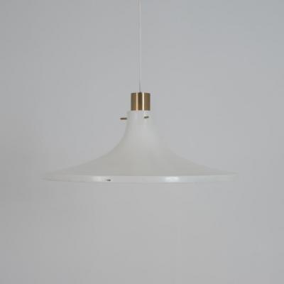 Hans Agne Jakobsson Hans Agne Jakobsson White Trumpet Pendant Model T 625 for Markaryd 1970s