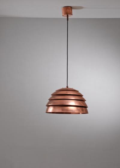 Hans Agne Jakobsson Hans Agne Jakobsson copper pendant Sweden 1960s