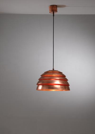 Hans Agne Jakobsson Hans Agne Jakobsson copper pendant Sweden 1960s