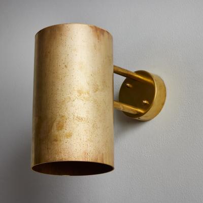 Hans Agne Jakobsson Large Hans Agne Jakobsson C 627 Rulle Brass Outdoor Sconce