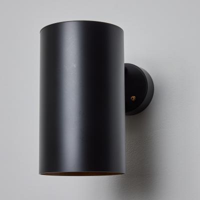 Hans Agne Jakobsson Large Hans Agne Jakobsson C 627 Rulle Outdoor Sconce in Black