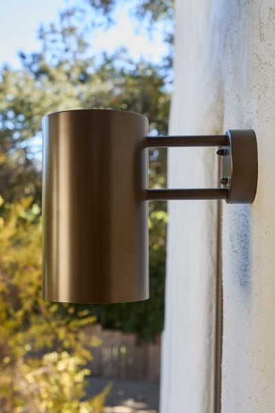 Hans Agne Jakobsson Large Hans Agne Jakobsson C627 Rulle Outdoor Sconce in Painted Brown