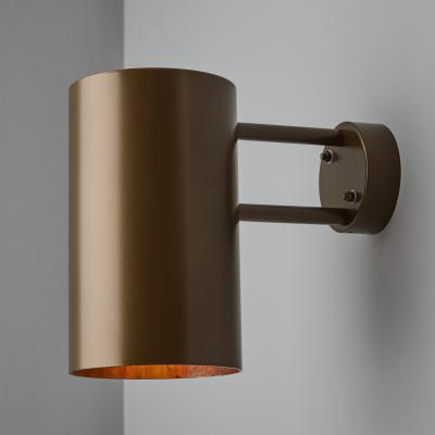 Hans Agne Jakobsson Large Hans Agne Jakobsson C627 Rulle Outdoor Sconce in Painted Brown