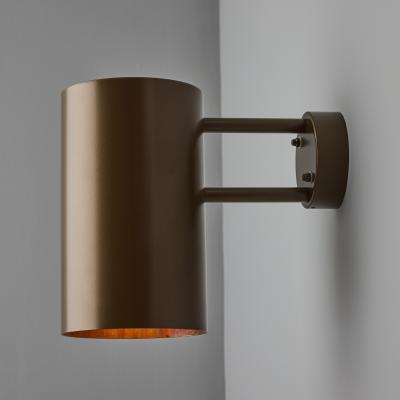 Hans Agne Jakobsson Large Hans Agne Jakobsson C627 Rulle Outdoor Sconce in Painted Brown