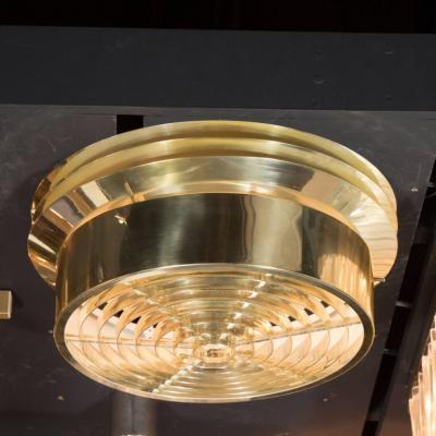 Hans Agne Jakobsson Mid Century Polished Brass Chandeliers by Hans Agne Jakobsson