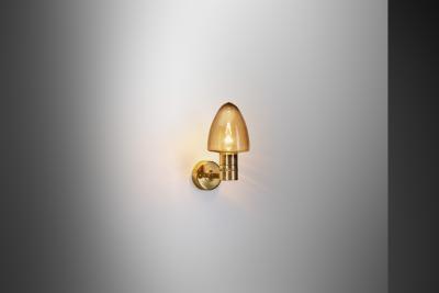 Hans Agne Jakobsson Model V 220 Brass Wall Lamp by Hans Agne Jakobsson Sweden 1960s