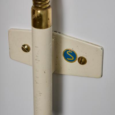 Hans Agne Jakobsson Pair of 1960s Plug in White Conical Wall Lamps Attributed to Hans Agne Jakobsson