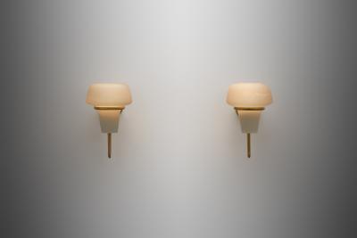 Hans Agne Jakobsson Pair of Brass Wall Lights by Hans Agne Jakobsson Sweden 2nd half of the 20th C