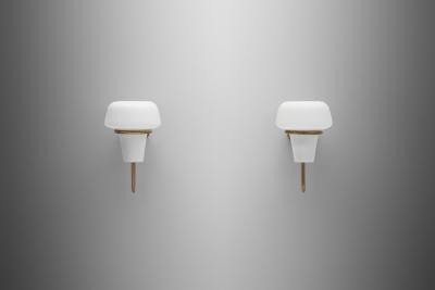 Hans Agne Jakobsson Pair of Brass Wall Lights by Hans Agne Jakobsson Sweden 2nd half of the 20th C