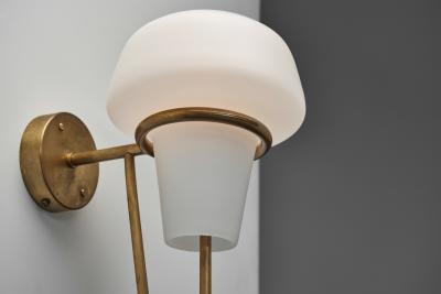 Hans Agne Jakobsson Pair of Brass Wall Lights by Hans Agne Jakobsson Sweden 2nd half of the 20th C