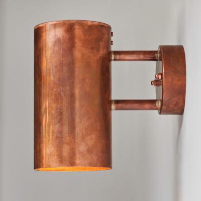 Hans Agne Jakobsson Pair of Hans Agne Jakobsson C 627 110 Rulle Copper Outdoor Sconces