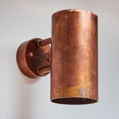 Hans Agne Jakobsson Pair of Hans Agne Jakobsson C 627 110 Rulle Copper Outdoor Sconces