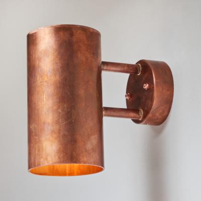 Hans Agne Jakobsson Pair of Hans Agne Jakobsson C 627 110 Rulle Copper Outdoor Sconces