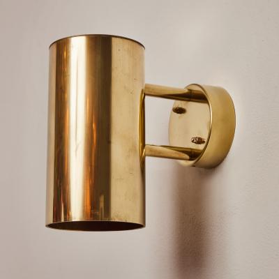 Hans Agne Jakobsson Pair of Hans Agne Jakobsson C 627 110 Rulle Raw Brass Outdoor Sconces