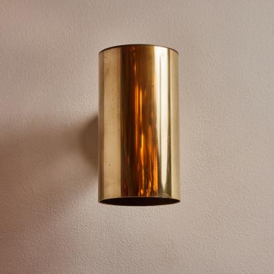 Hans Agne Jakobsson Pair of Hans Agne Jakobsson C 627 110 Rulle Raw Brass Outdoor Sconces