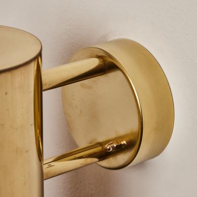 Hans Agne Jakobsson Pair of Hans Agne Jakobsson C 627 110 Rulle Raw Brass Outdoor Sconces