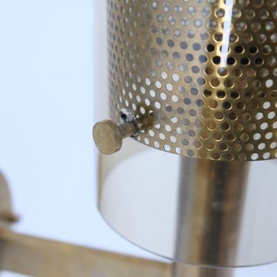 Hans Agne Jakobsson Pair of Hans Agne Jakobsson Scones Model V147 in Glass Brass 1960s