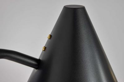 Hans Agne Jakobsson Pair of Hans Agne Jakobsson Tratten Outdoor Sconces in Black