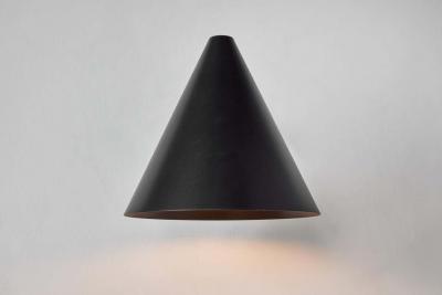 Hans Agne Jakobsson Pair of Hans Agne Jakobsson Tratten Outdoor Sconces in Black