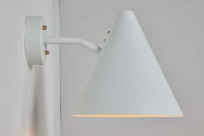 Hans Agne Jakobsson Pair of Hans Agne Jakobsson Tratten Outdoor Sconces in White