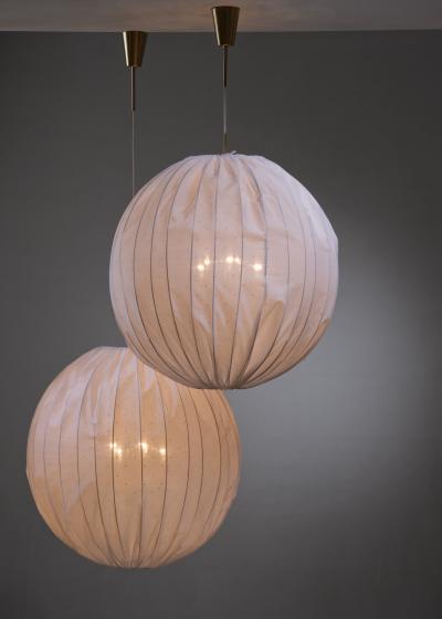 Hans Agne Jakobsson Pair of Hans Agne Jakobsson fabric pendants