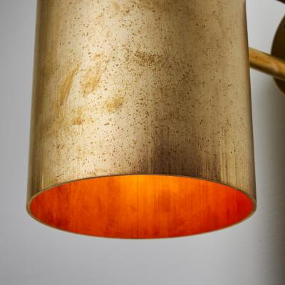 Hans Agne Jakobsson Pair of Large Hans Agne Jakobsson C 627 Rulle Brass Outdoor Sconces