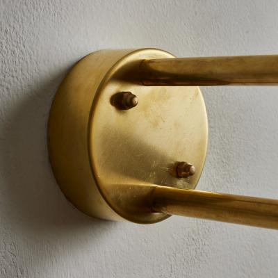 Hans Agne Jakobsson Pair of Large Hans Agne Jakobsson C 627 Rulle Brass Outdoor Sconces