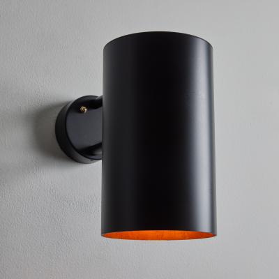 Hans Agne Jakobsson Pair of Large Hans Agne Jakobsson C 627 Rulle Outdoor Sconces in Black