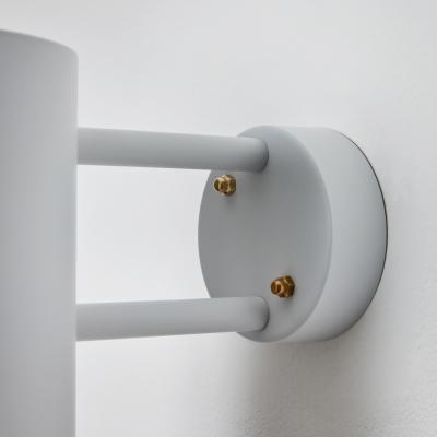 Hans Agne Jakobsson Pair of Large Hans Agne Jakobsson C 627 Rulle Outdoor Sconces in White