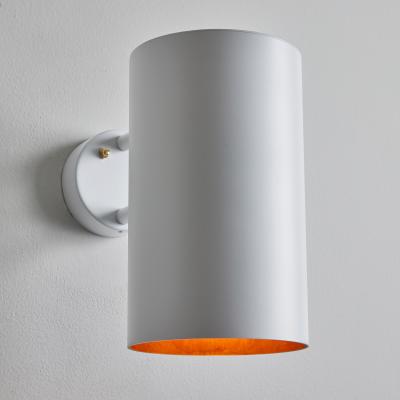 Hans Agne Jakobsson Pair of Large Hans Agne Jakobsson C 627 Rulle Outdoor Sconces in White