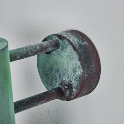 Hans Agne Jakobsson Pair of Large Hans Agne Jakobsson C 627 Rulle Verdigris Outdoor Sconces