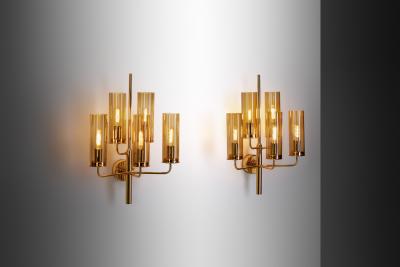 Hans Agne Jakobsson Pair of Sonata Wall Lamps by Hans Agne Jakobsson Sweden circa 1960s