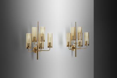 Hans Agne Jakobsson Pair of Sonata Wall Lamps by Hans Agne Jakobsson Sweden circa 1960s