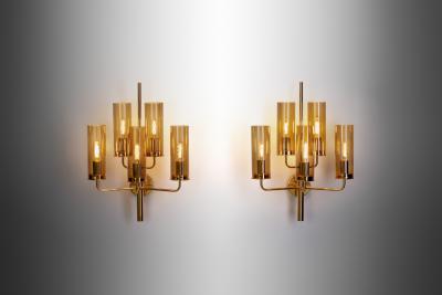Hans Agne Jakobsson Pair of Sonata Wall Lamps by Hans Agne Jakobsson Sweden circa 1960s