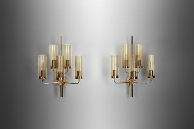 Hans Agne Jakobsson Pair of Sonata Wall Lamps by Hans Agne Jakobsson Sweden circa 1960s